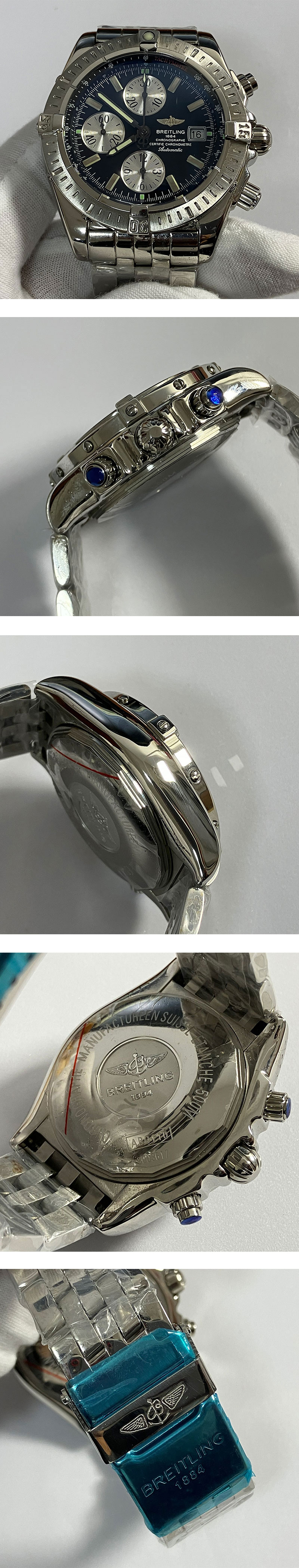 愛用腕時計ブライトリングコピーA156B19PA ウィンドライダー クロノマット エヴォリューション ブラック サファイヤクリスタル